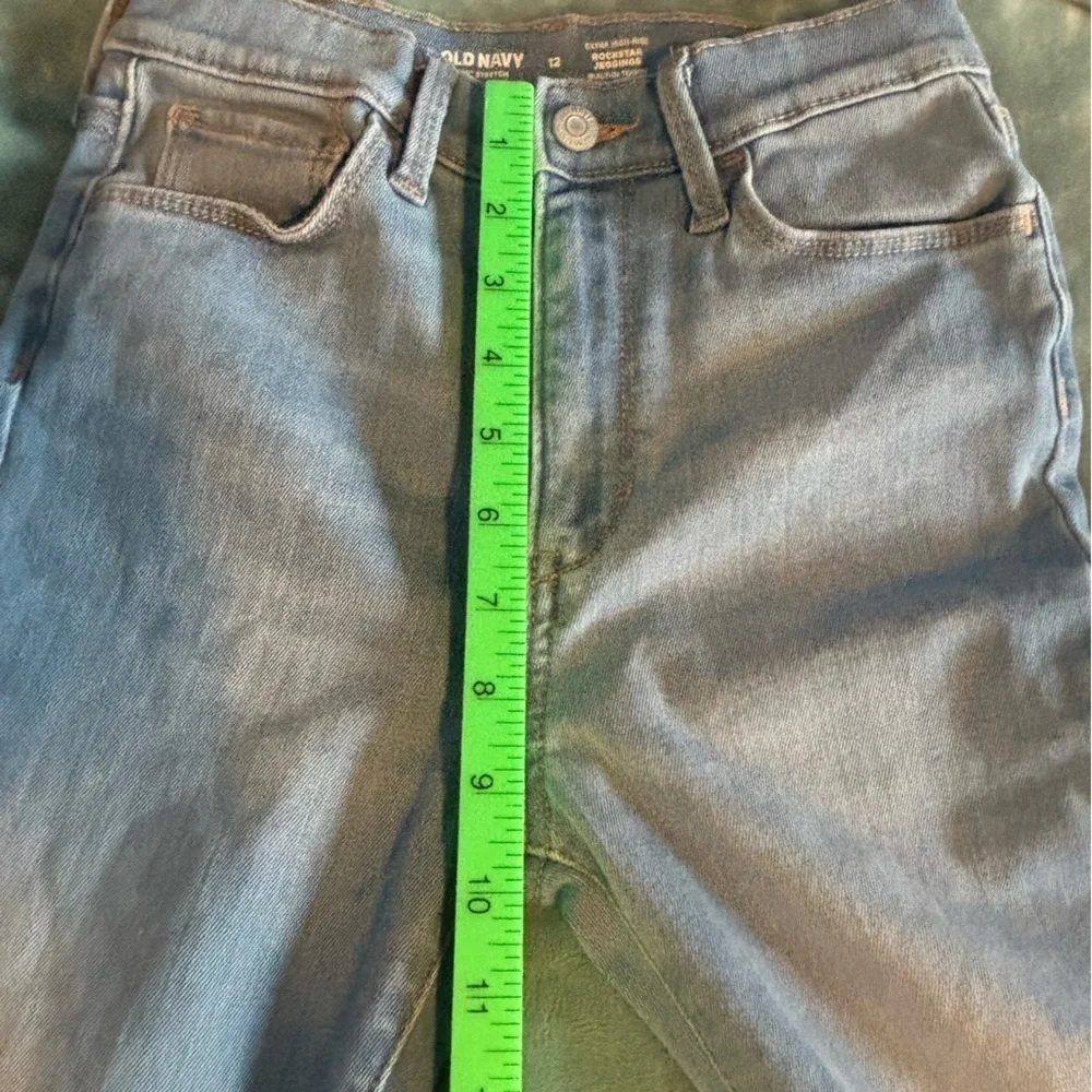 2 pair Girls Old Navy Rock Star jeggings. Size 12 adjustable waist.